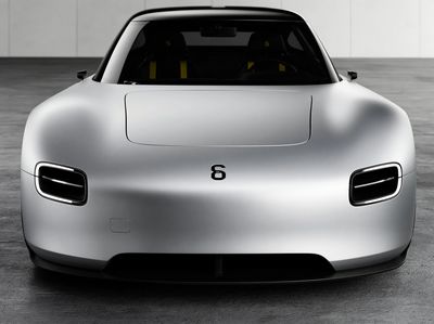 Minimalist Electric Sports Car Poster.