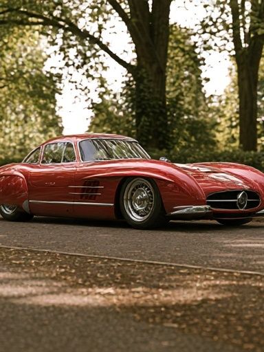 Red Classic Sports Car Photography Poster. poster — photography art