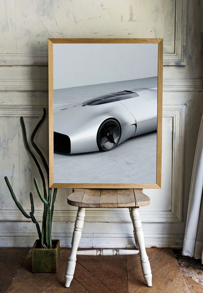Futuristic Concept Car Photography Poster. — room view 1
