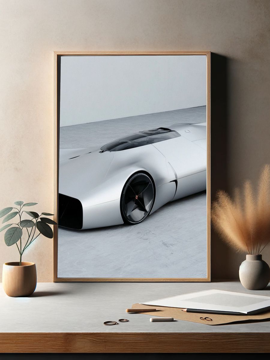 Futuristic Concept Car Photography Poster. — room view 2