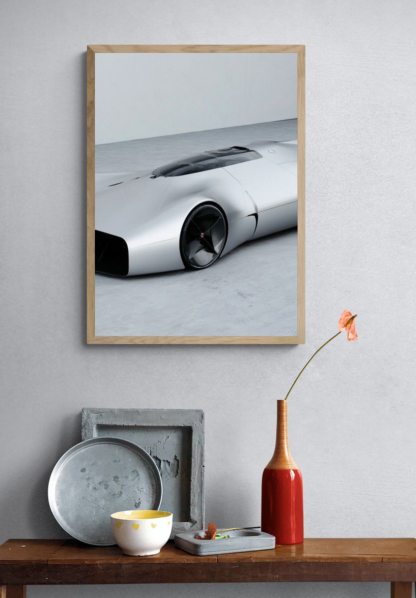 Futuristic Concept Car Photography Poster. — room view 3