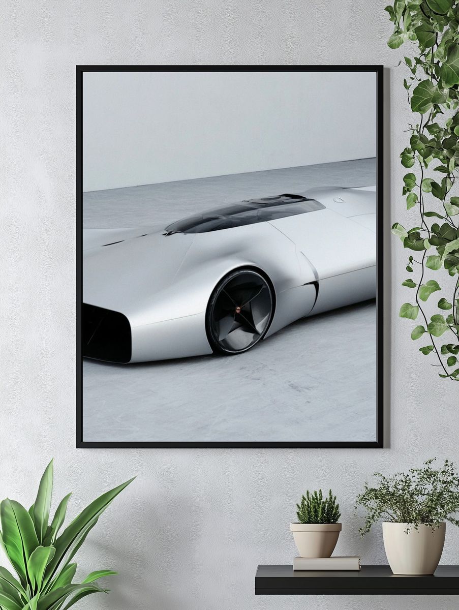 Futuristic Concept Car Photography Poster. — room view 4