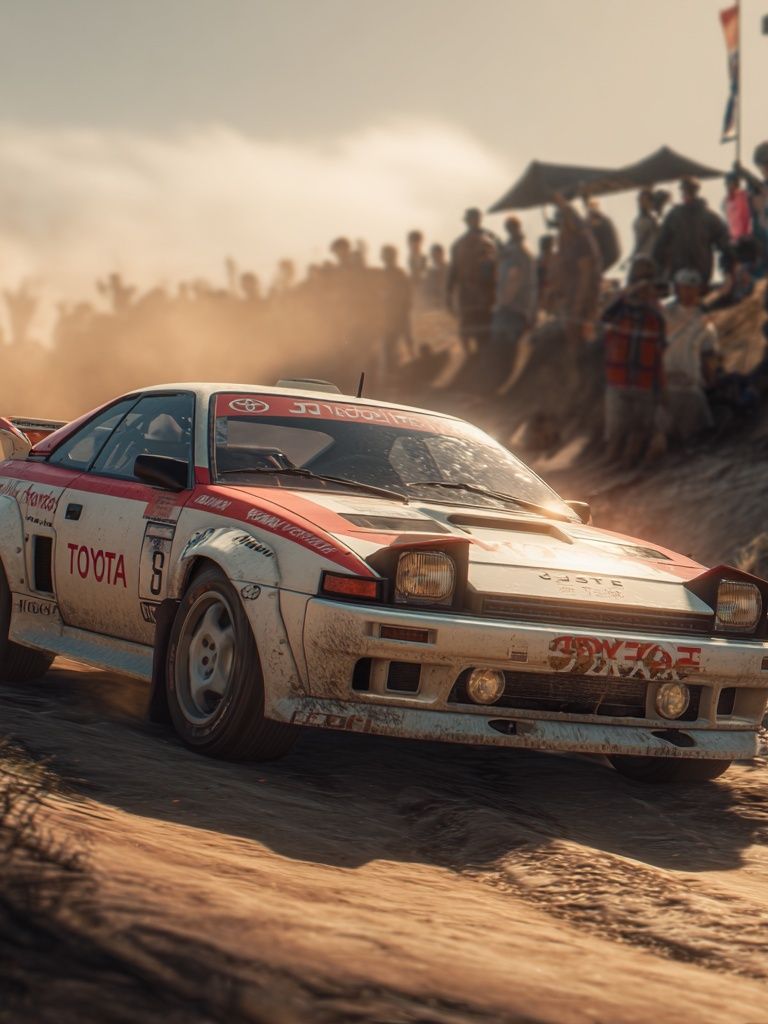 Toyota Rally Car — Vintage Racing Print. poster detail