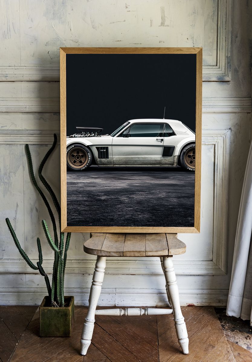 Classic Muscle Car Photography Poster. — room view 1