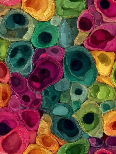 Colorful Abstract Shapes Poster. poster print