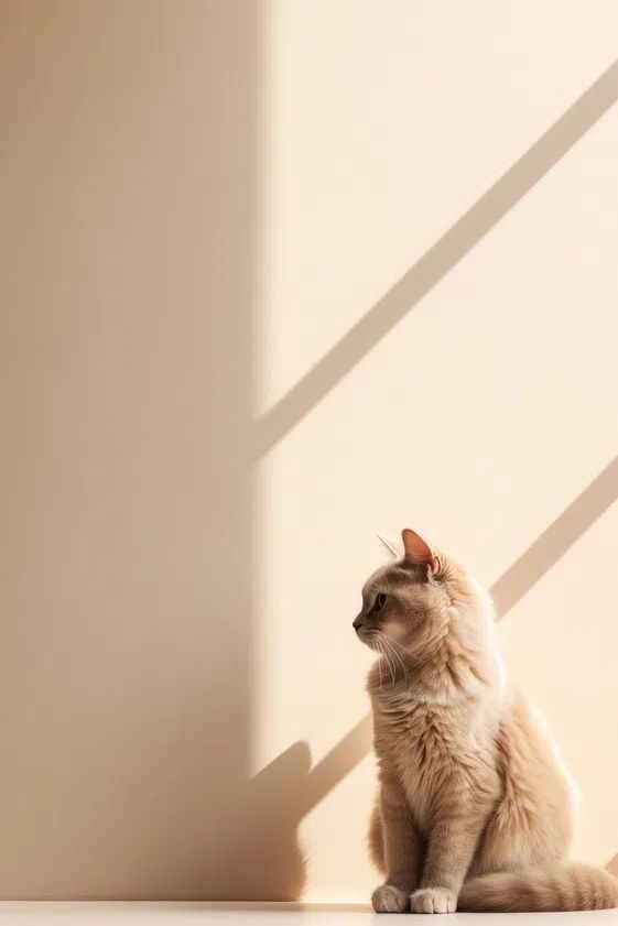 Cat in Sunlight — Photography Print. poster detail