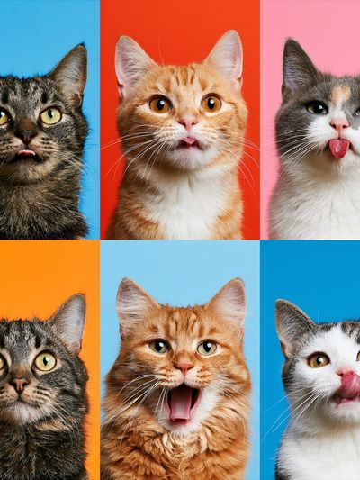 Playful Cats Photography Poster. poster