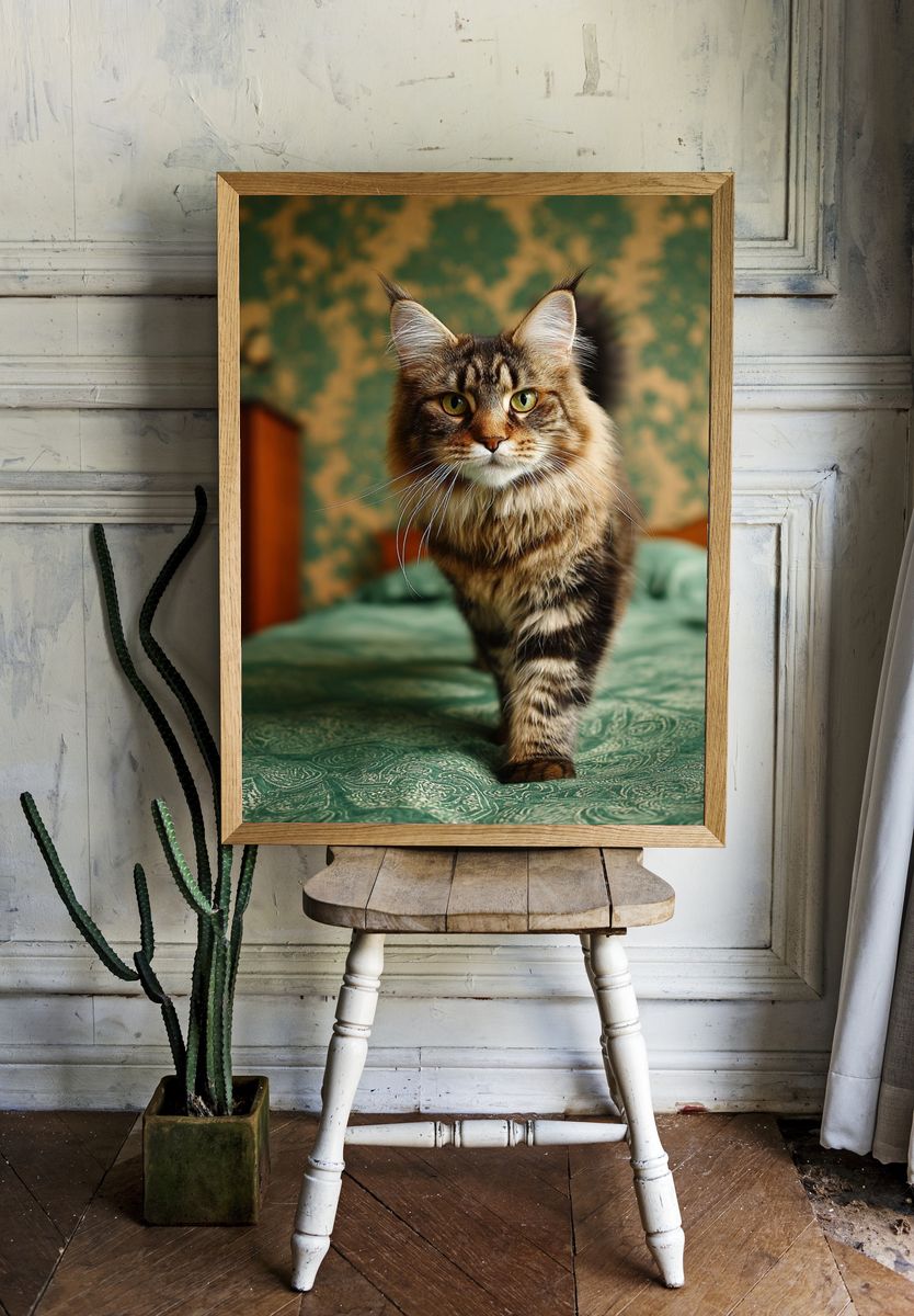 Maine Coon Cat — Photography Print room preview