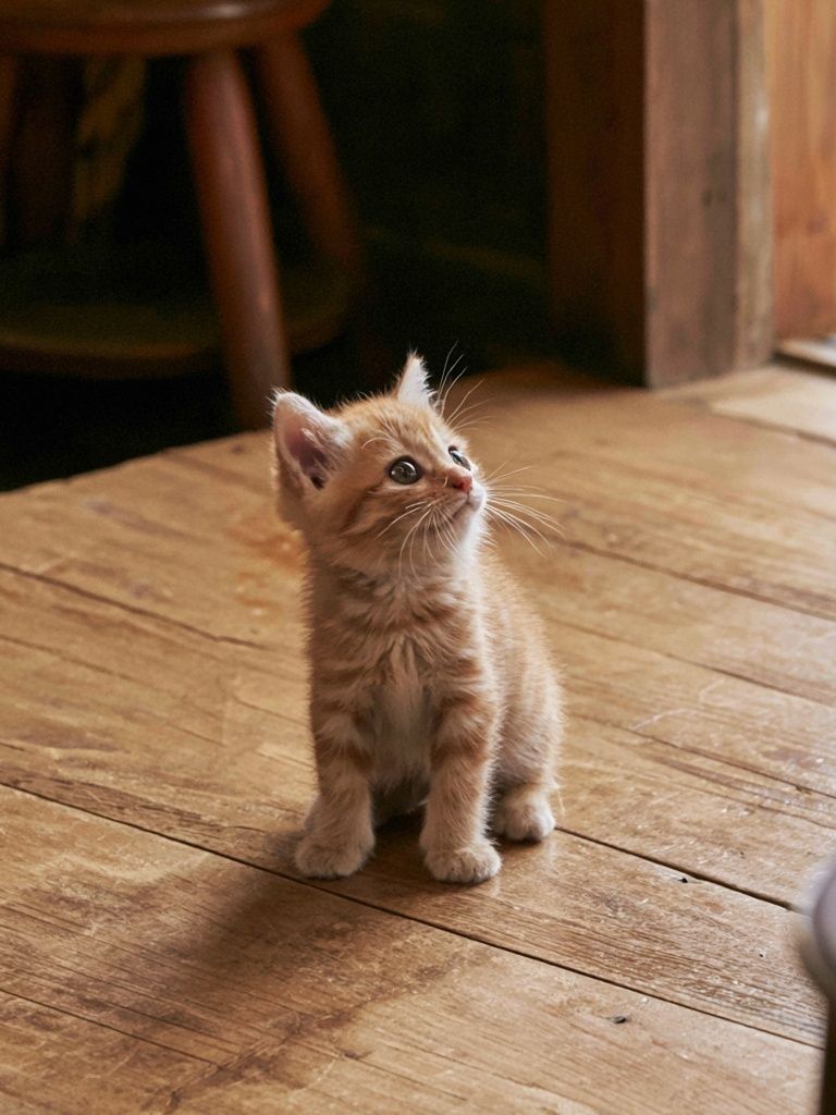 Curious Ginger Kitten Photography Poster. poster — animals art