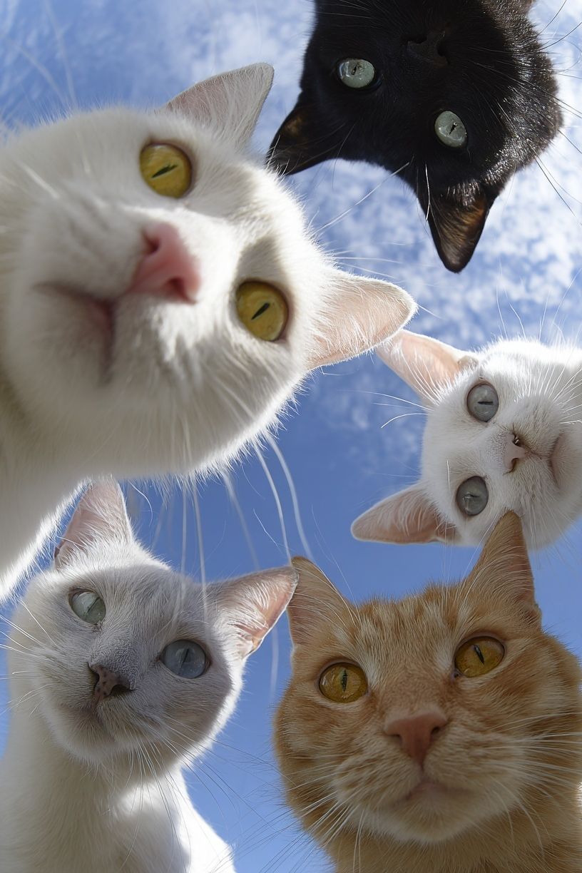 Curious Cats Photography Poster. poster detail