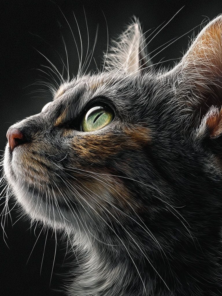 Cat Portrait Photography Poster. poster — photography art