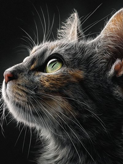 Cat Portrait Photography Poster. poster