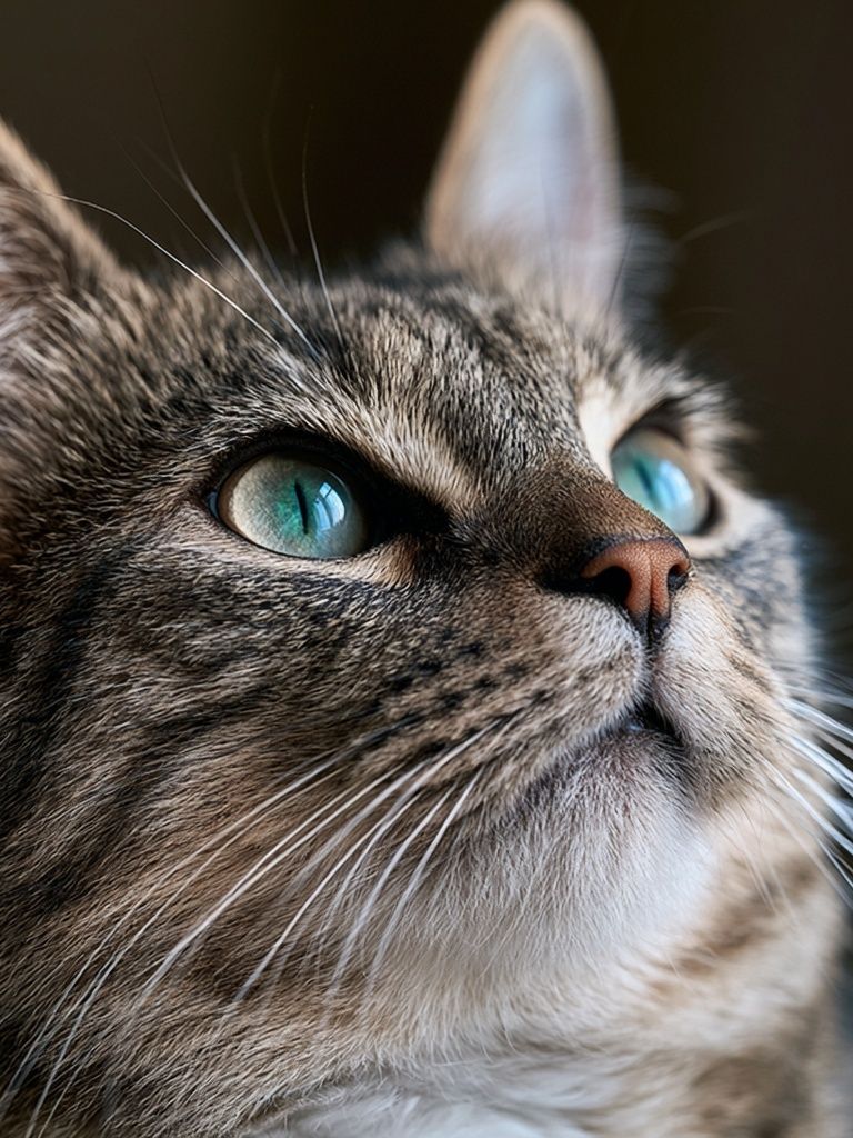 Tabby Cat Portrait Poster. poster detail