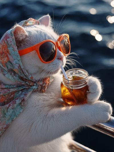 Cool Cat Sailor Photography Poster. poster