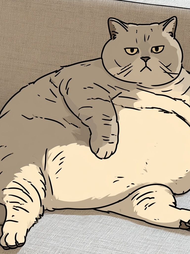 Grumpy Cat Illustration Poster. poster — animals art