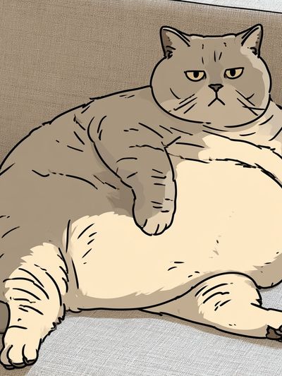 Grumpy Cat Illustration Poster. poster