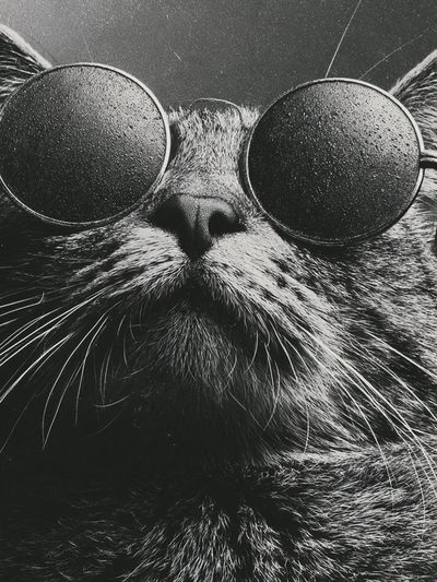 Cool Cat Portrait Photography Poster. poster