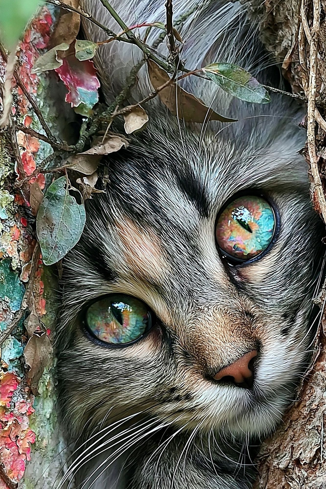 Mystic Cat Portrait Poster. poster — animals art