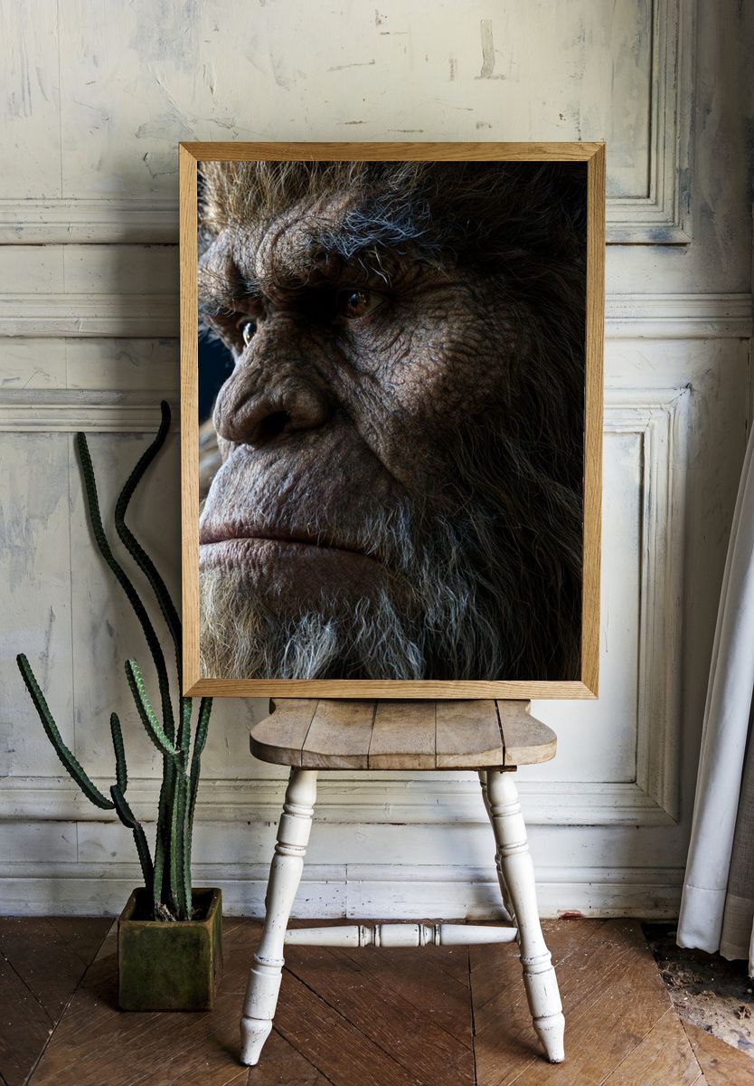 Caveman Portrait Photography Poster. room preview