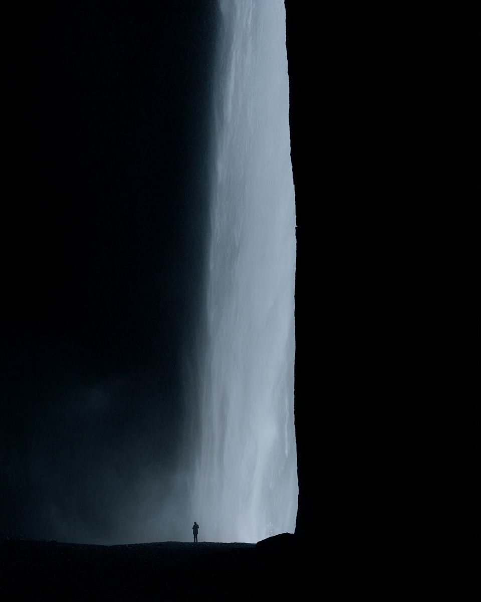 Cave Silhouette Photography Poster. poster — photography art
