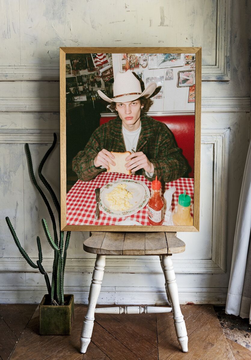 Cowboy Breakfast — Vintage Print. — room view 1