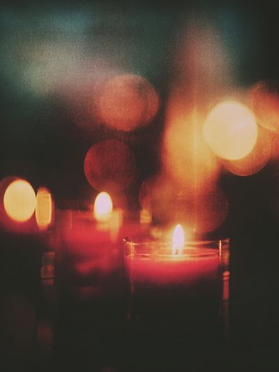 Candlelight Bokeh Photography Poster. poster print