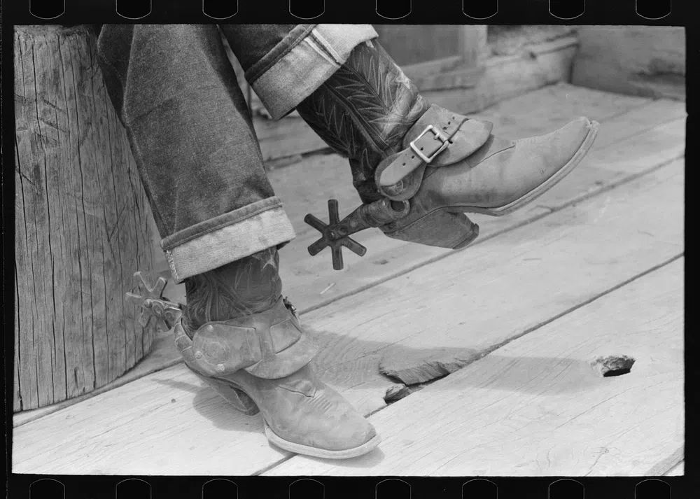 Cowboy Boots — Vintage Print. poster — vintage art