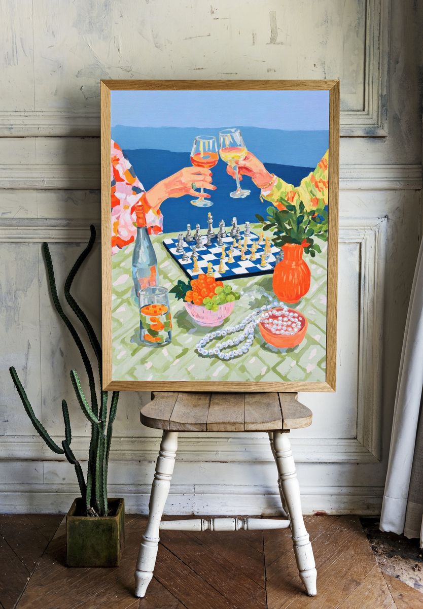Cheers and Chess — Colorful Print room preview
