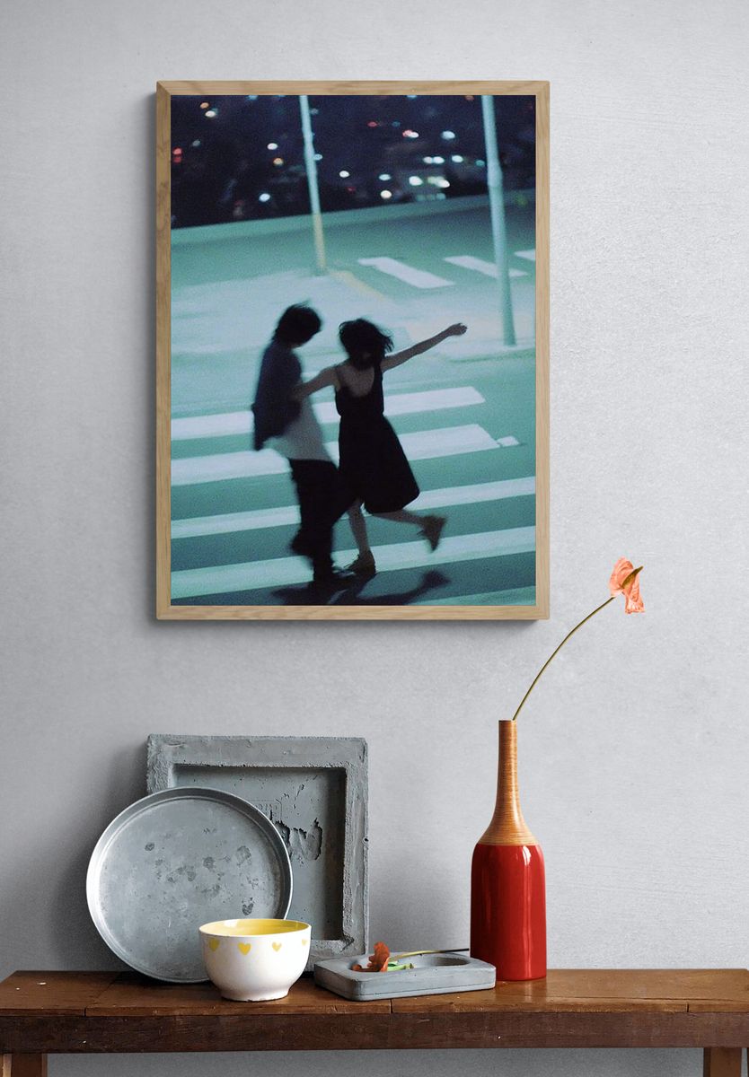 Couple Dancing at Night — Photography Print. — room view 3