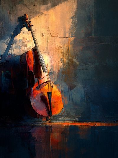 Cello in Light — Fine Art Print. poster