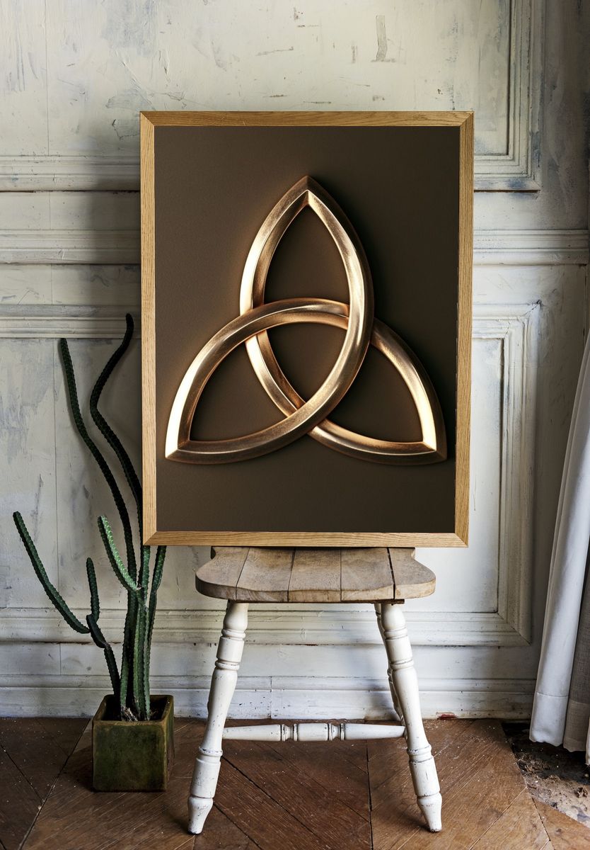 Celtic Knot Minimalist Poster. — room view 1