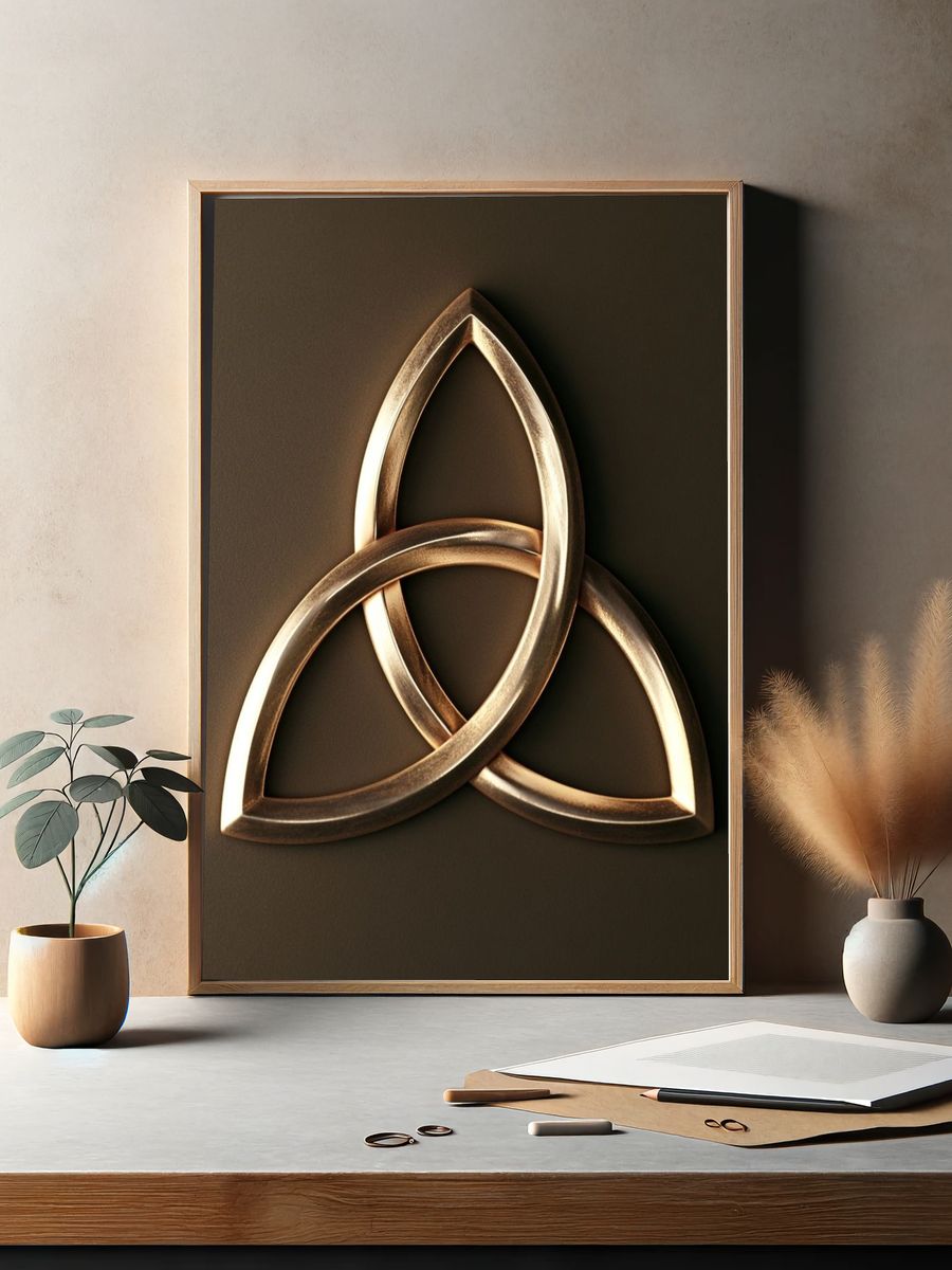 Celtic Knot Minimalist Poster. — room view 2