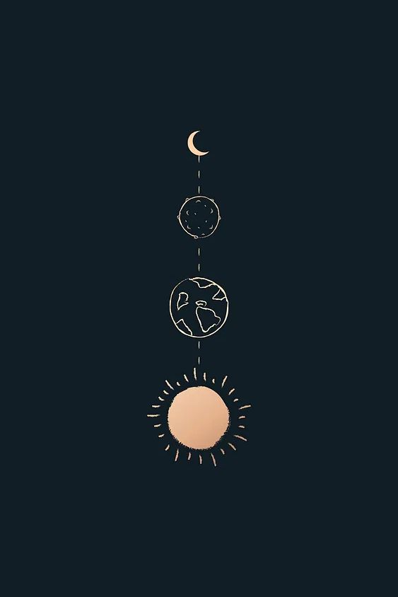 Celestial Bodies Minimalist Poster. poster detail