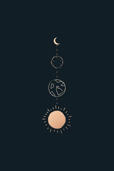 Celestial Bodies Minimalist Poster. poster