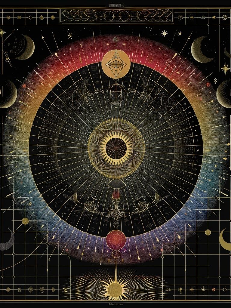 Celestial Eye Astrology Poster. poster detail