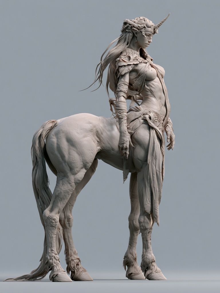 Centaur Sculpture Fine-Art Poster. poster detail