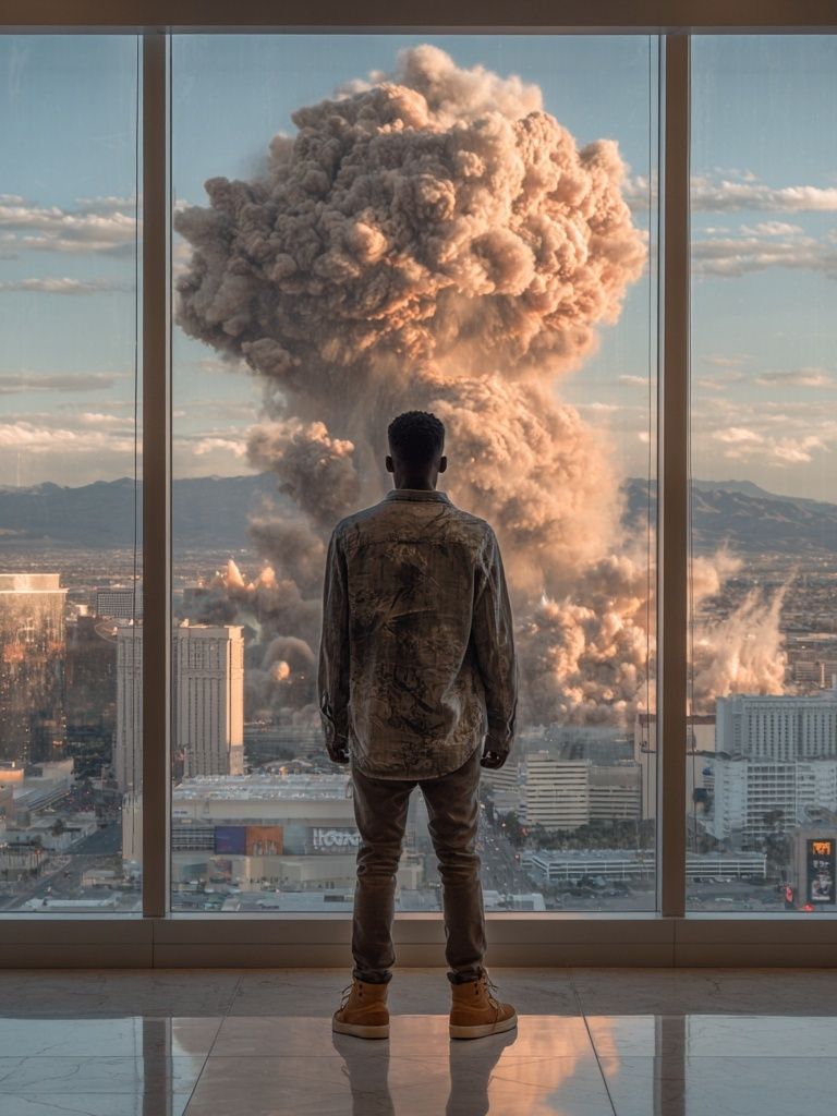 City Explosion Cinematic Poster. poster detail