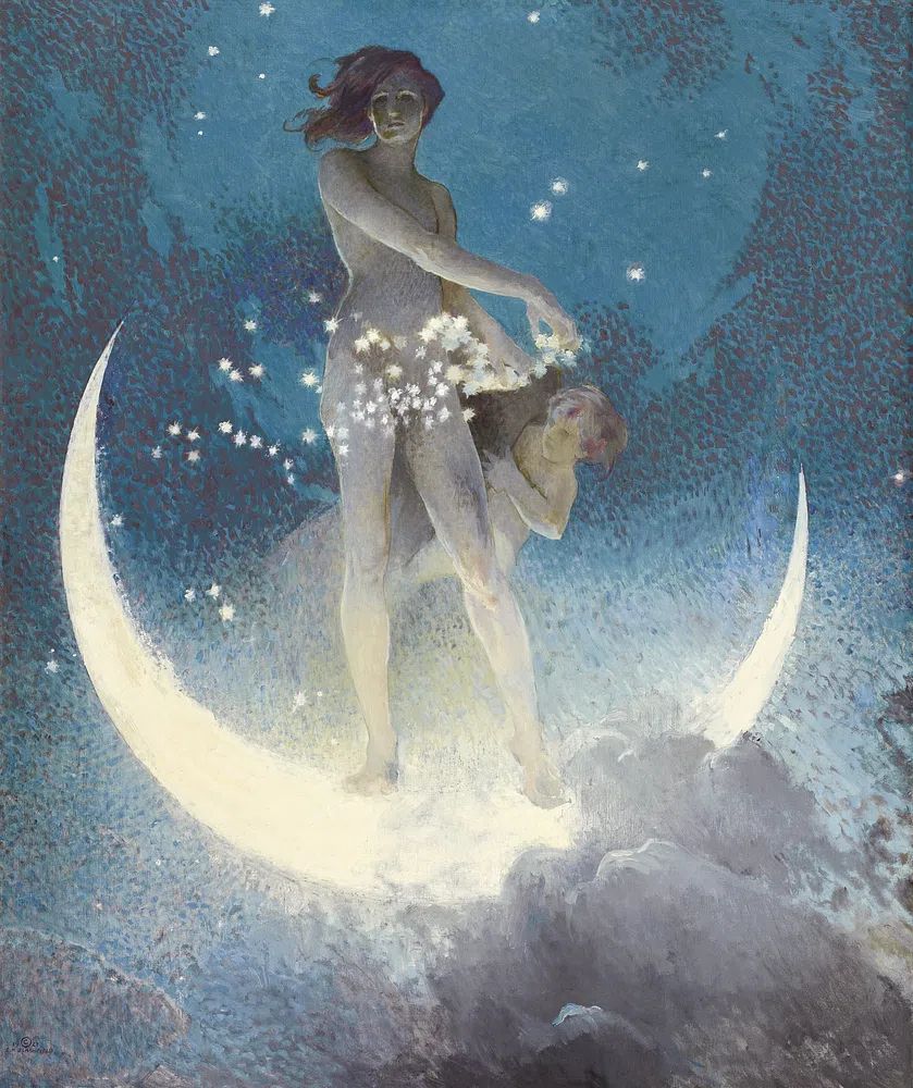 Celestial Figures — Fine Art Print. poster — fine-art art