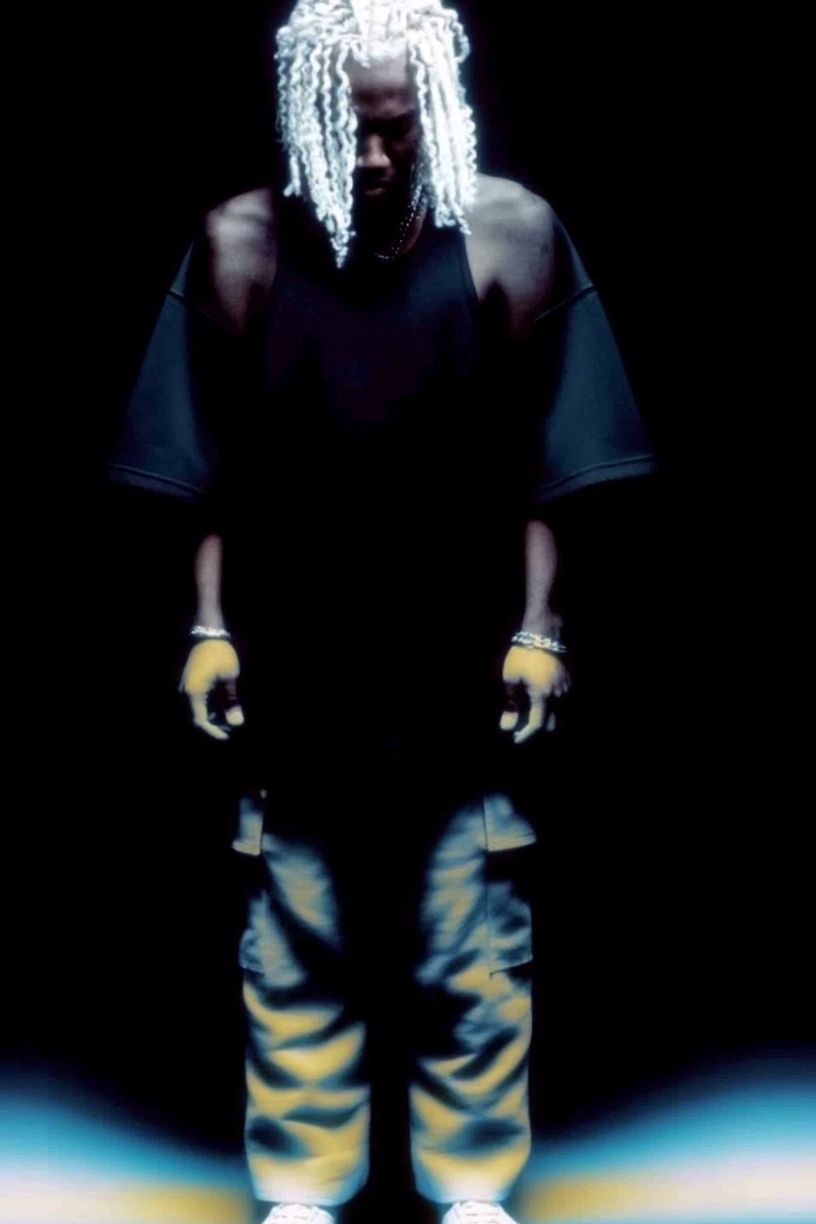 Stylish Figure in Shadows — Contemporary Print. poster detail