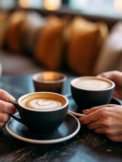 Coffee Latte Art Photography Poster. poster