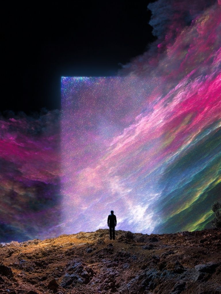 Cosmic Gateway — Surrealism Print. poster detail