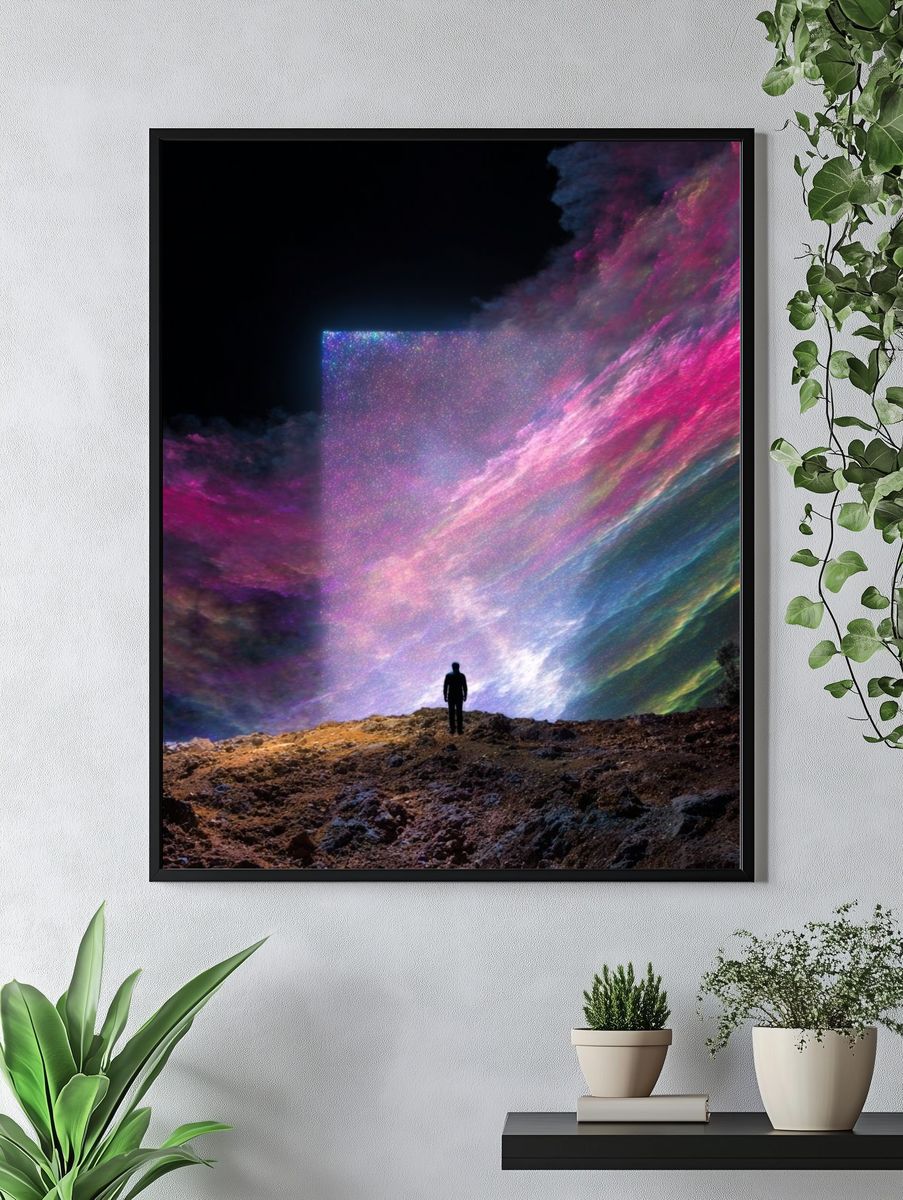 Cosmic Gateway — Surrealism Print. — room view 4