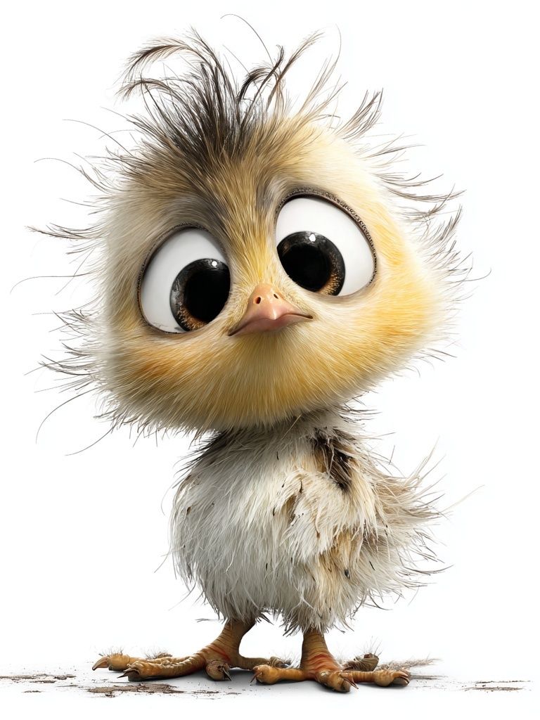 Cute Chick Illustration Poster. poster — illustration art