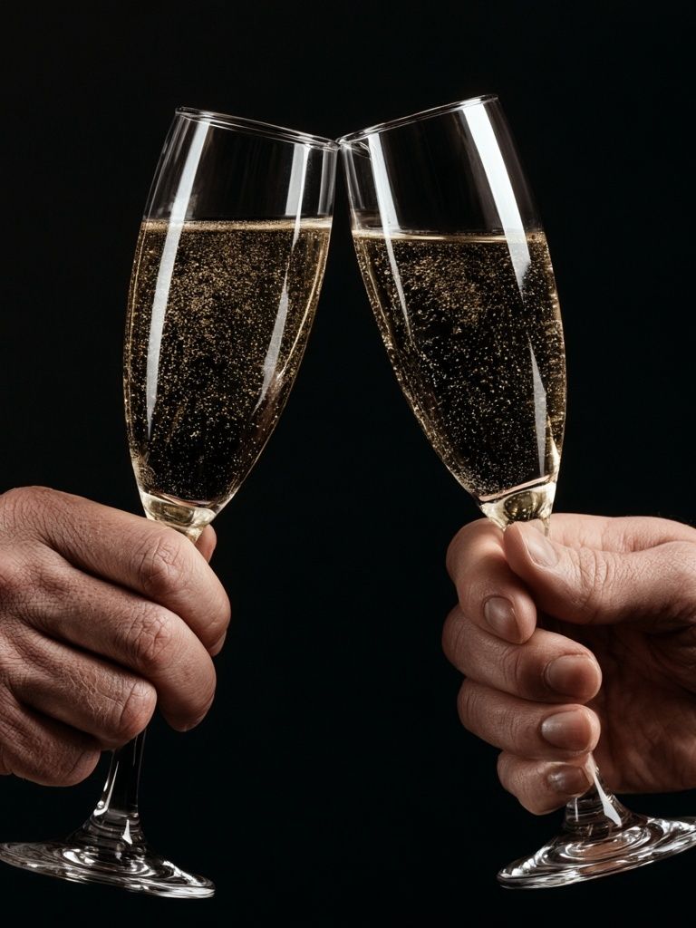 Champagne Toast Photography Poster. poster — photography art