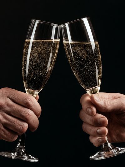 Champagne Toast Photography Poster.