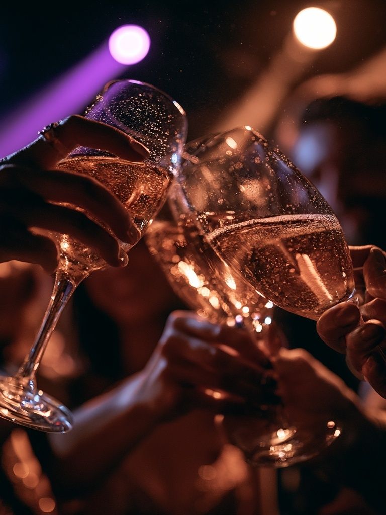 Champagne Toast Photography Poster. poster — photography art