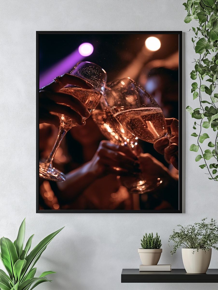 Champagne Toast Photography Poster. — room view 4