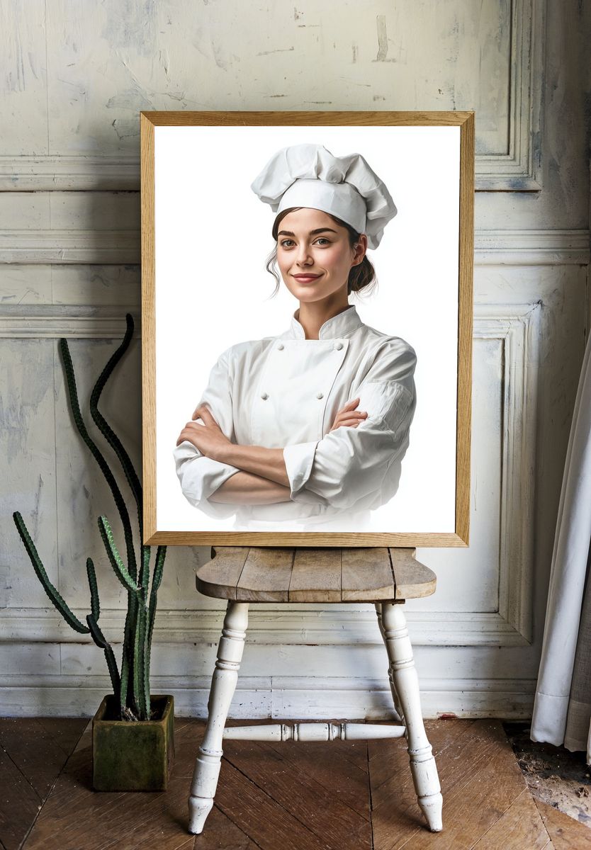 Chef Portrait Photography Poster. — room view 1