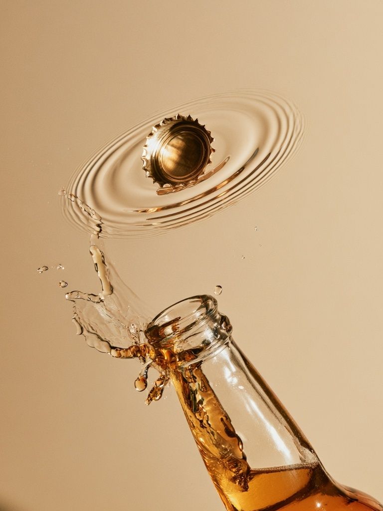 Champagne Splash Photography Poster. poster detail