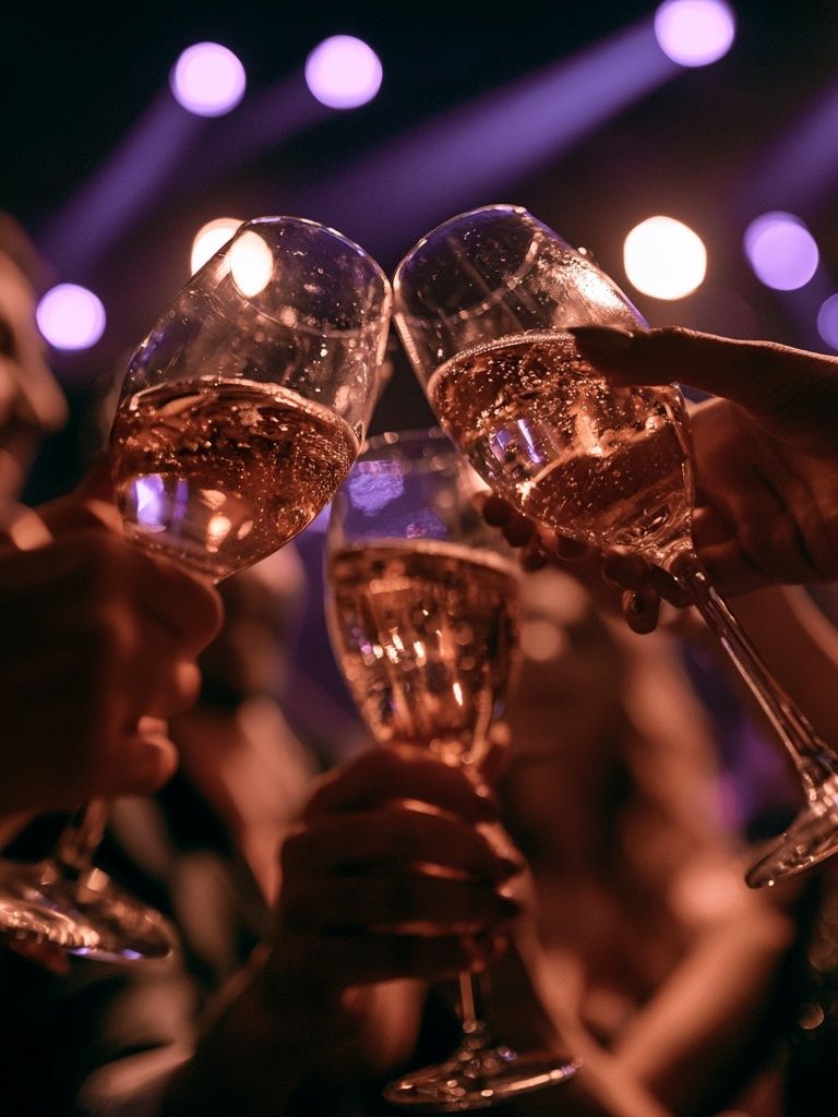 Champagne Toast Photography Poster. poster — photography art